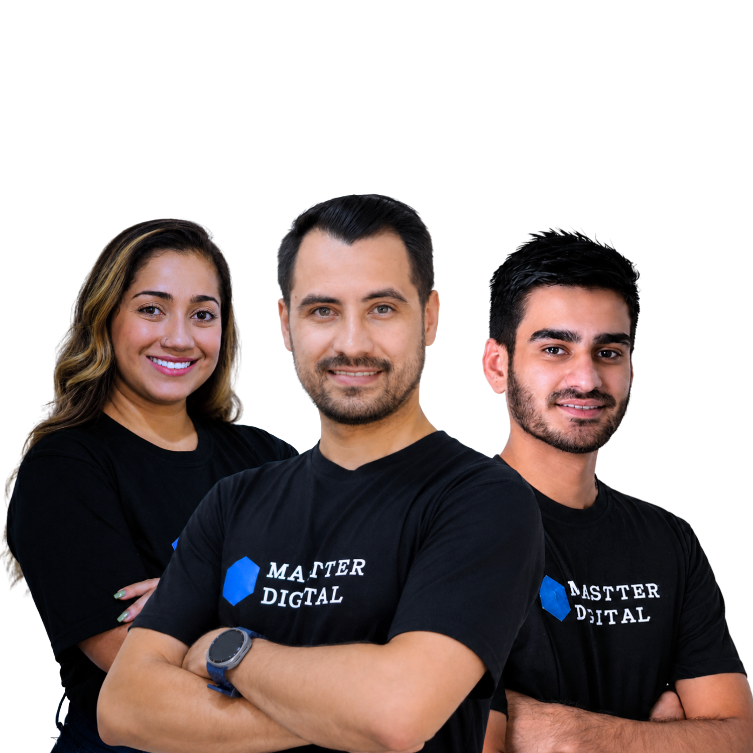 Equipe Mastter Digital — Marcos, Ranielly e Davi